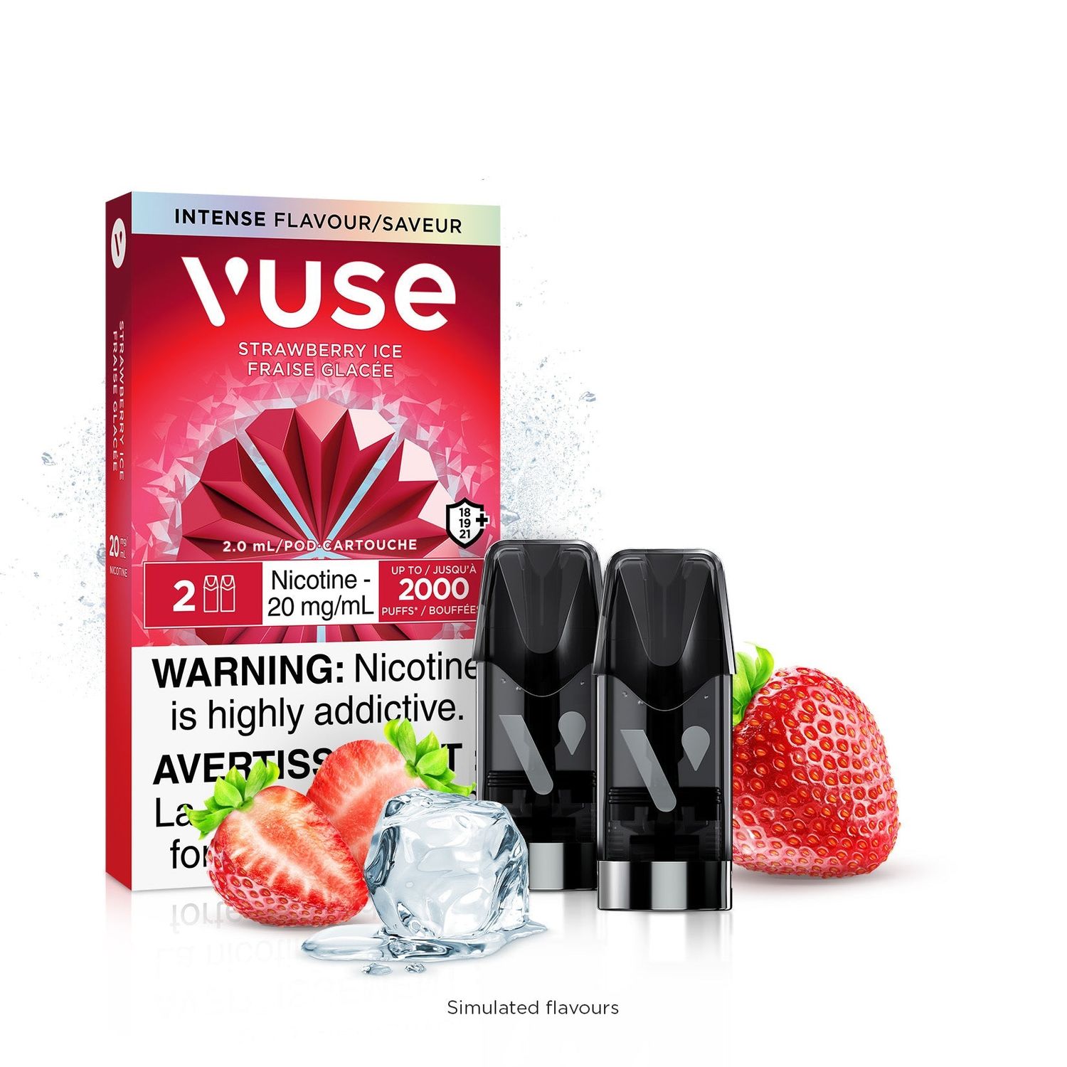[Vape Pods] VUSE ePod - Strawberry Ice (2pk)