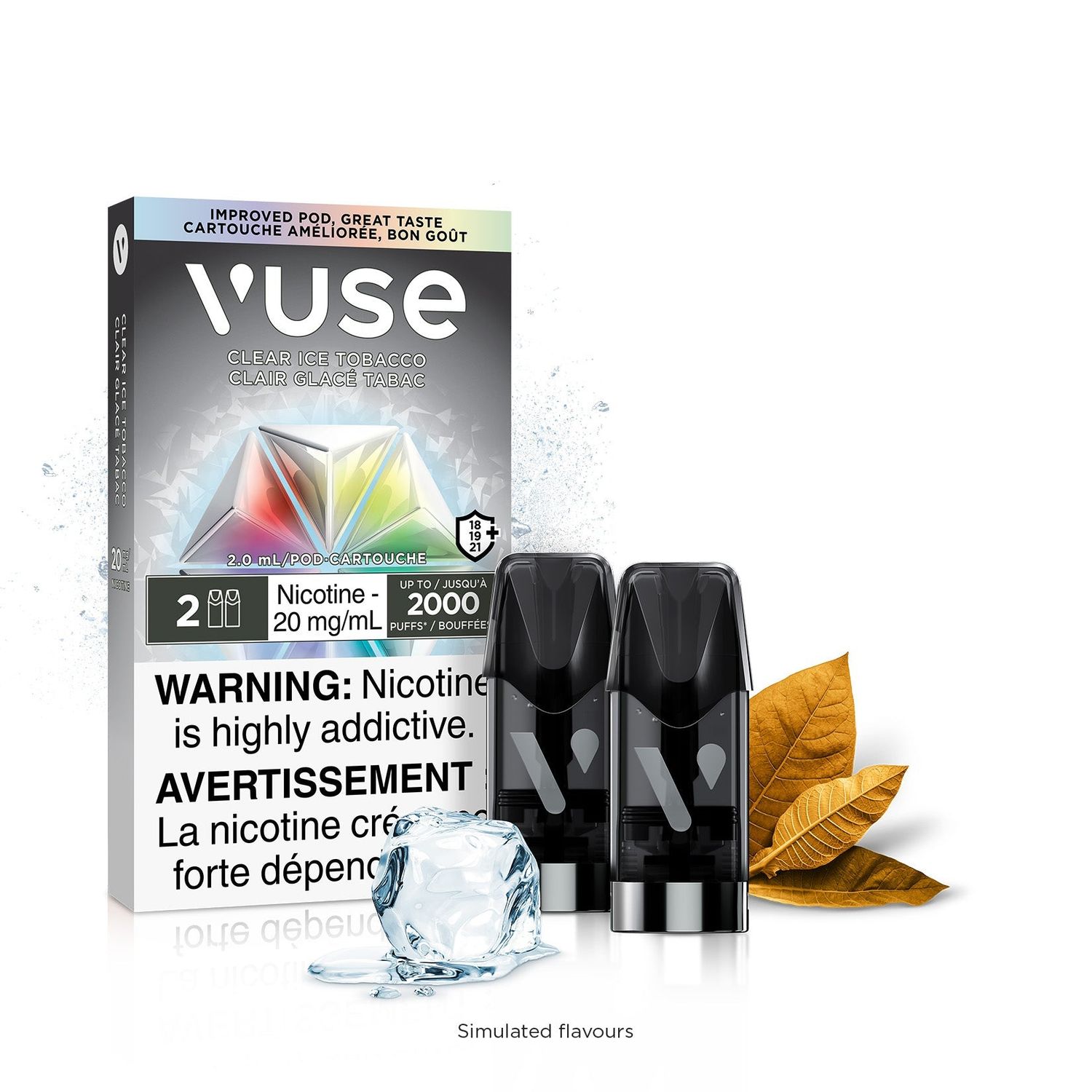 [Vape Pods] VUSE ePod - Clear Ice Tobacco (2pk)