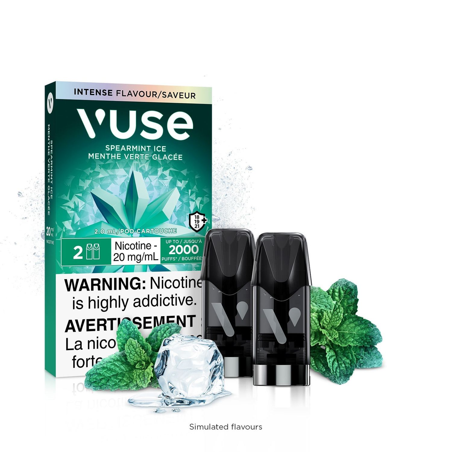 [Vape Pods] VUSE ePod - Spearmint Ice (2pk)