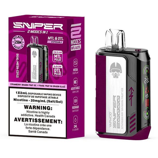 [Disposables] Sniper by VAPMOD - Strawberry Dragon Fruit Ice