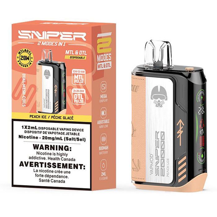 [Disposables] Sniper by VAPMOD - Peach Ice