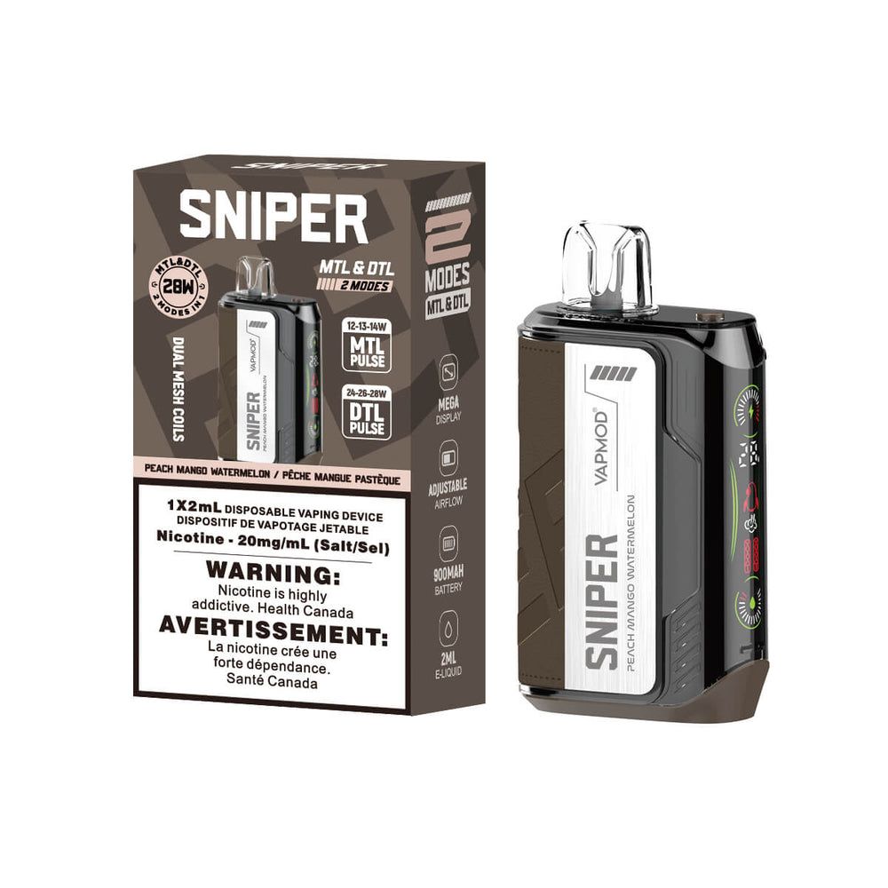 [Disposables] Sniper by VAPMOD - Peach Mango Watermelon