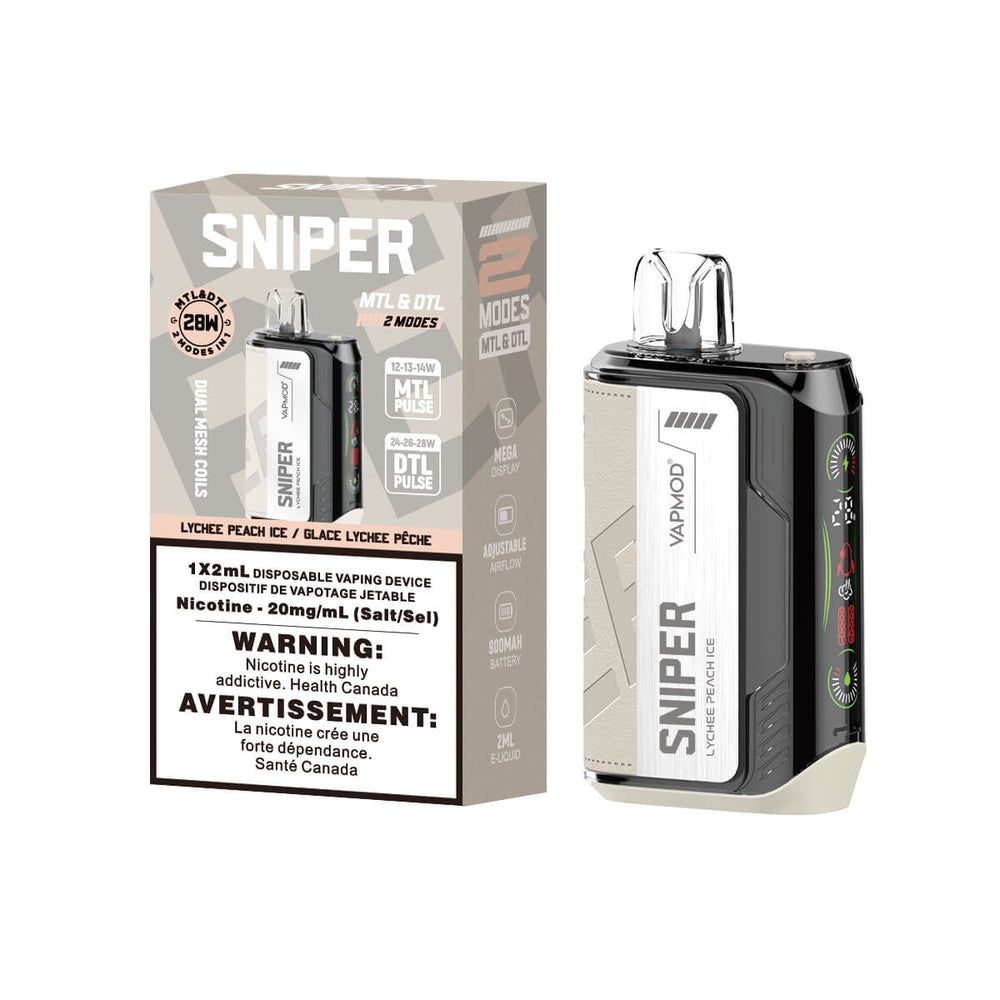 [Disposables] Sniper by VAPMOD - Lychee Peach Ice