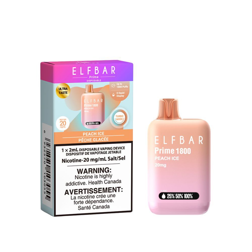 [Disposables] Elfbar Prime 1800 - Peach Ice