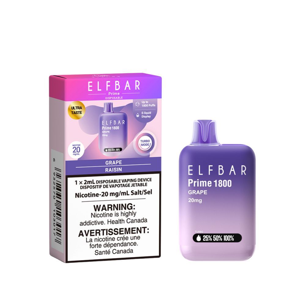 [Disposables] Elfbar Prime 1800 - Grape