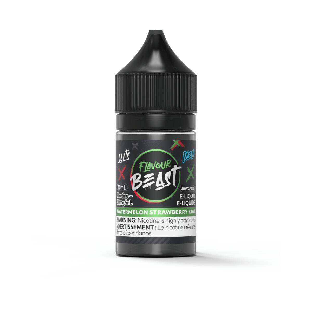 [Nic Salt] Flavour Beast - Watermelon Strawberry Kiwi Iced 30mL