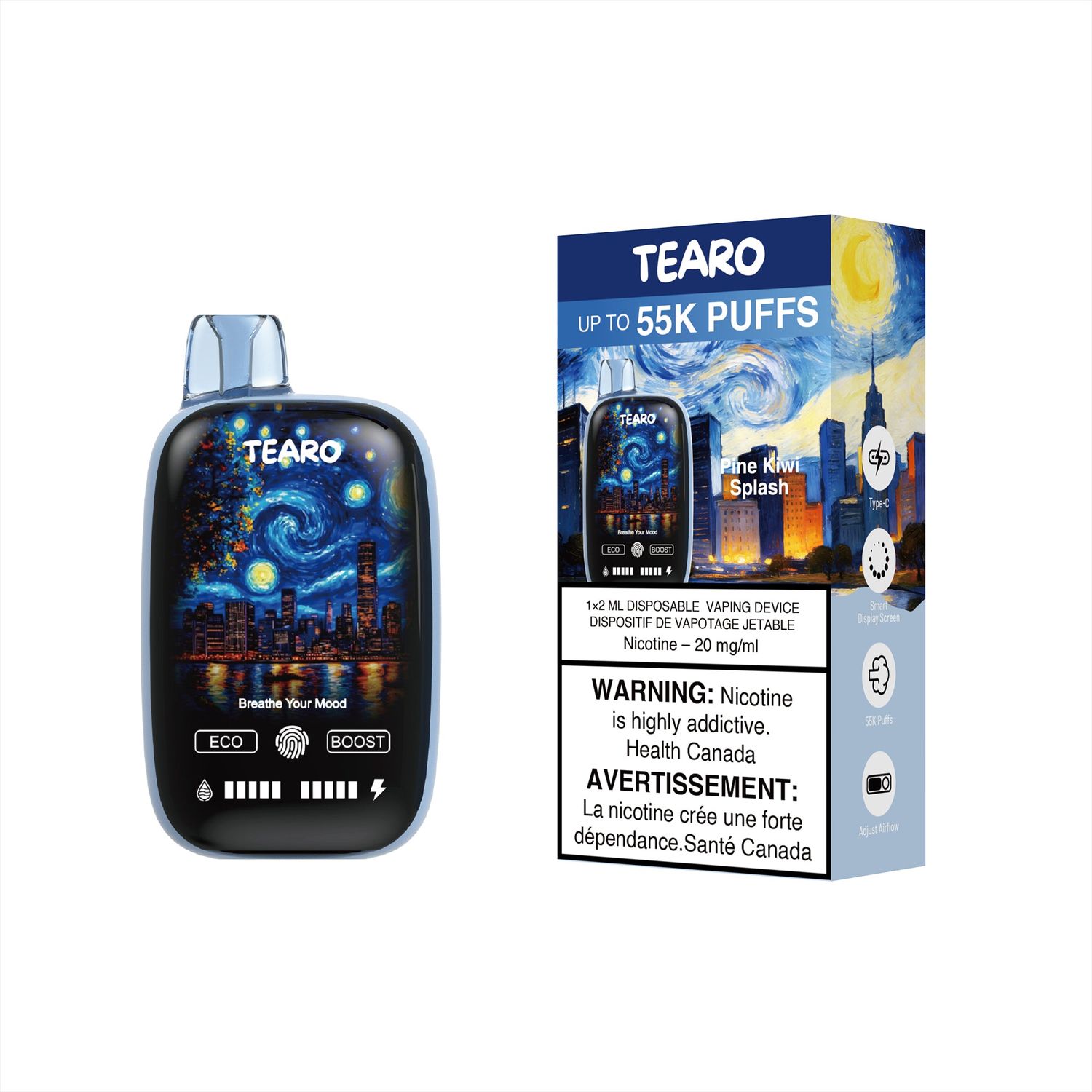 [Disposables] Tearo 55K - Pine Kiwi Splash