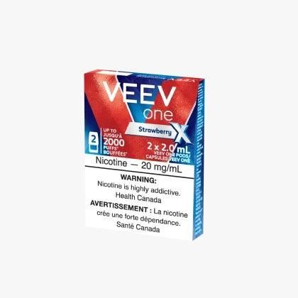 [Vape Pods] VEEV One X Pod - Strawberry (2pk), Variant: 20mg