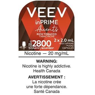 [Vape Pods] VEEV InPrime Pod - Accents Rich Tobacco (2pk)