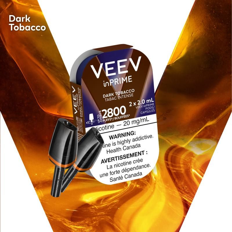 [Vape Pods] VEEV InPrime Pod - Dark Tobacco (2pk)