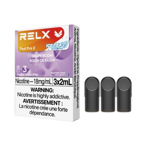 [Vape Pods] RELX Infinity Pro - Grape Boom (3pk)
