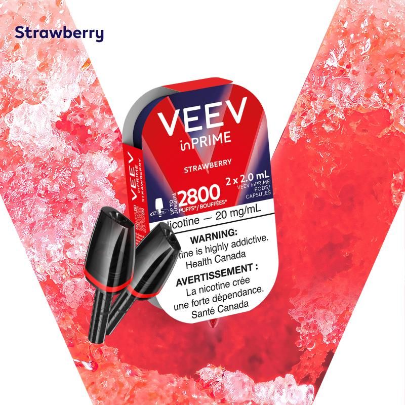 [Vape Pods] VEEV InPrime Pod - Strawberry (2pk)