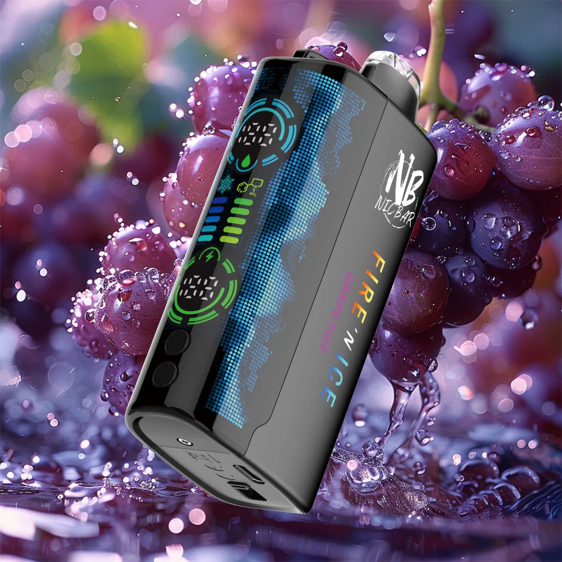 [Disposables] Nic Bar Fire N' Ice - Grape Fizz