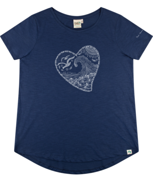 PACIFIC CREATIONS Women's T-Shirt - Life Is Well - DISC - Indigo