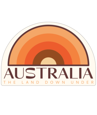 PACIFIC CREATIONS Women's Sticker - Australia Fade
