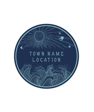 PACIFIC CREATIONS Women's Sticker - Ocean Spray