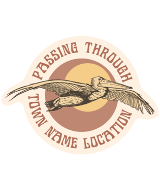 PACIFIC CREATIONS Men's Sticker - Passing Through