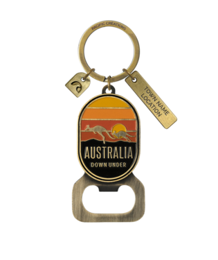 PACIFIC CREATIONS Men's Keyring - Hero Roo (Tan)