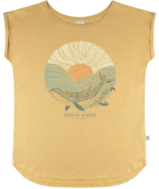 PACIFIC CREATIONS Women's T-Shirt - Whales - DISC - Honey
