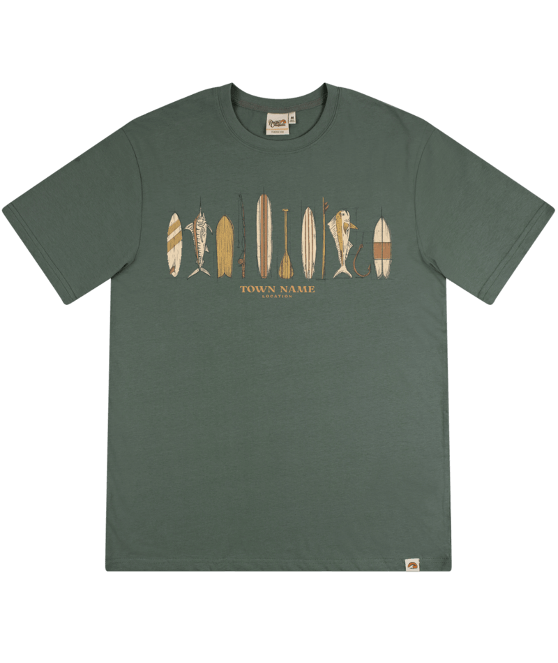 PACIFIC CREATIONS Men's T - Coastal Icons - Military