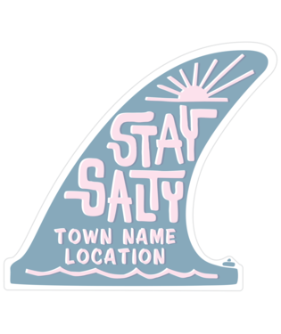 PACIFIC CREATIONS Men's Sticker - Stay Salty Fin