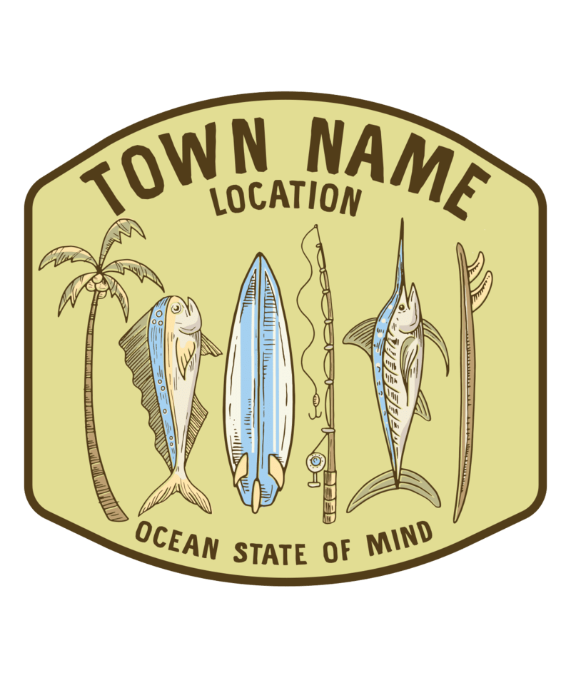 EARTH NYMPH Boys' Sticker - Ocean State Fish