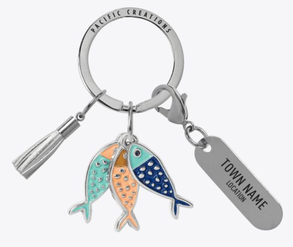 PACIFIC CREATIONS Women's Keyring - Fishies