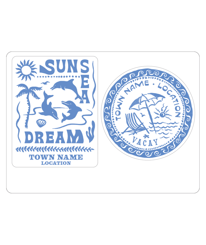 PACIFIC CREATIONS Women's Sticker - Dream Vacay Duo