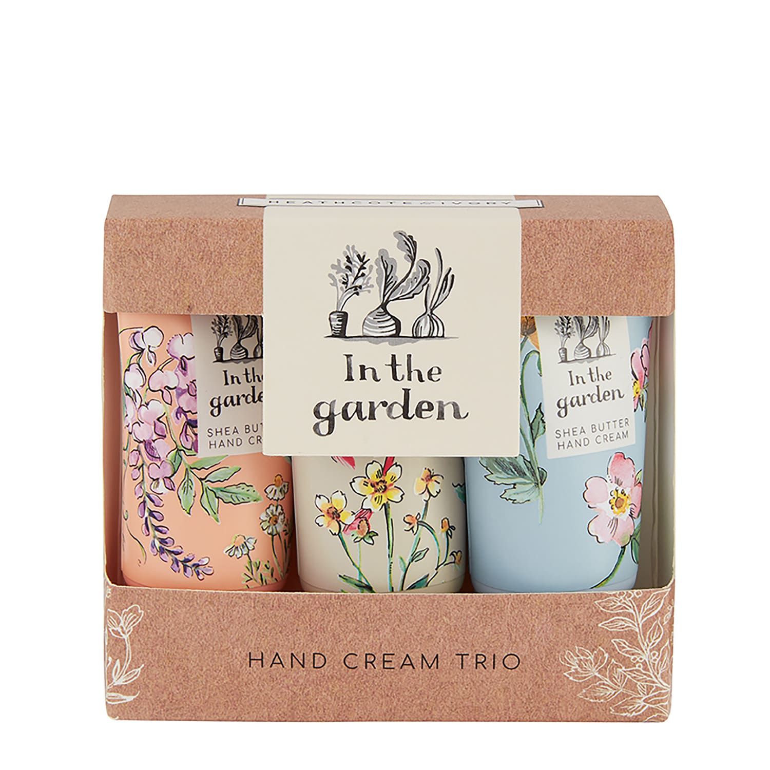 HEATHCOTE &amp; IVORY In The Garden Hand Cream Trio – 3 x 30ml