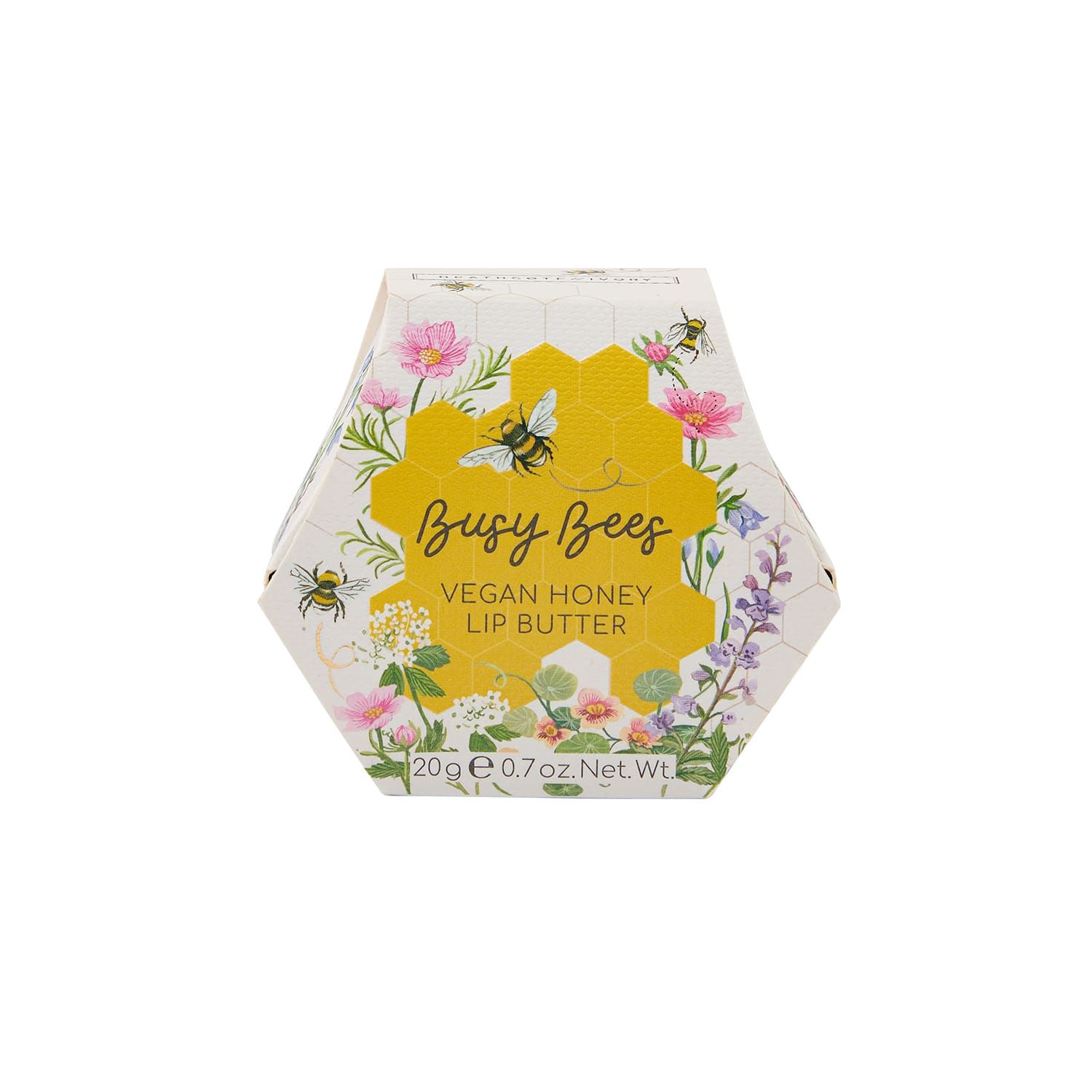 HEATHCOTE &amp; IVORY Busy Bees Vegan Honey Lip Butter – 20g