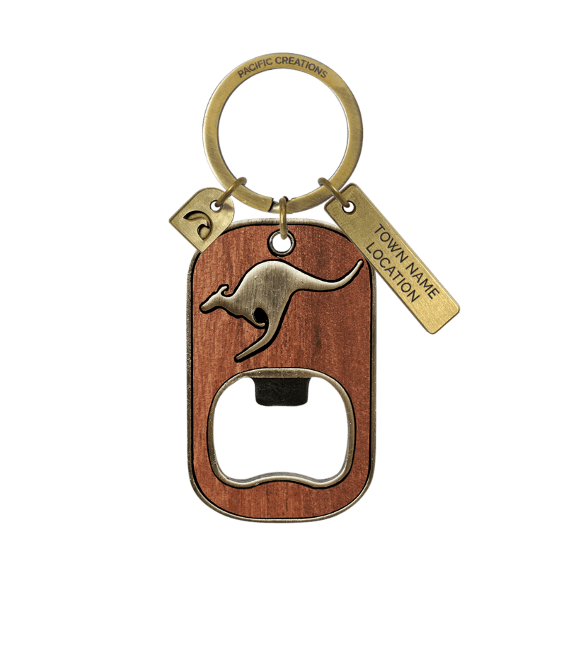 PACIFIC CREATIONS Men's Keyring - Classic Roo - Brown