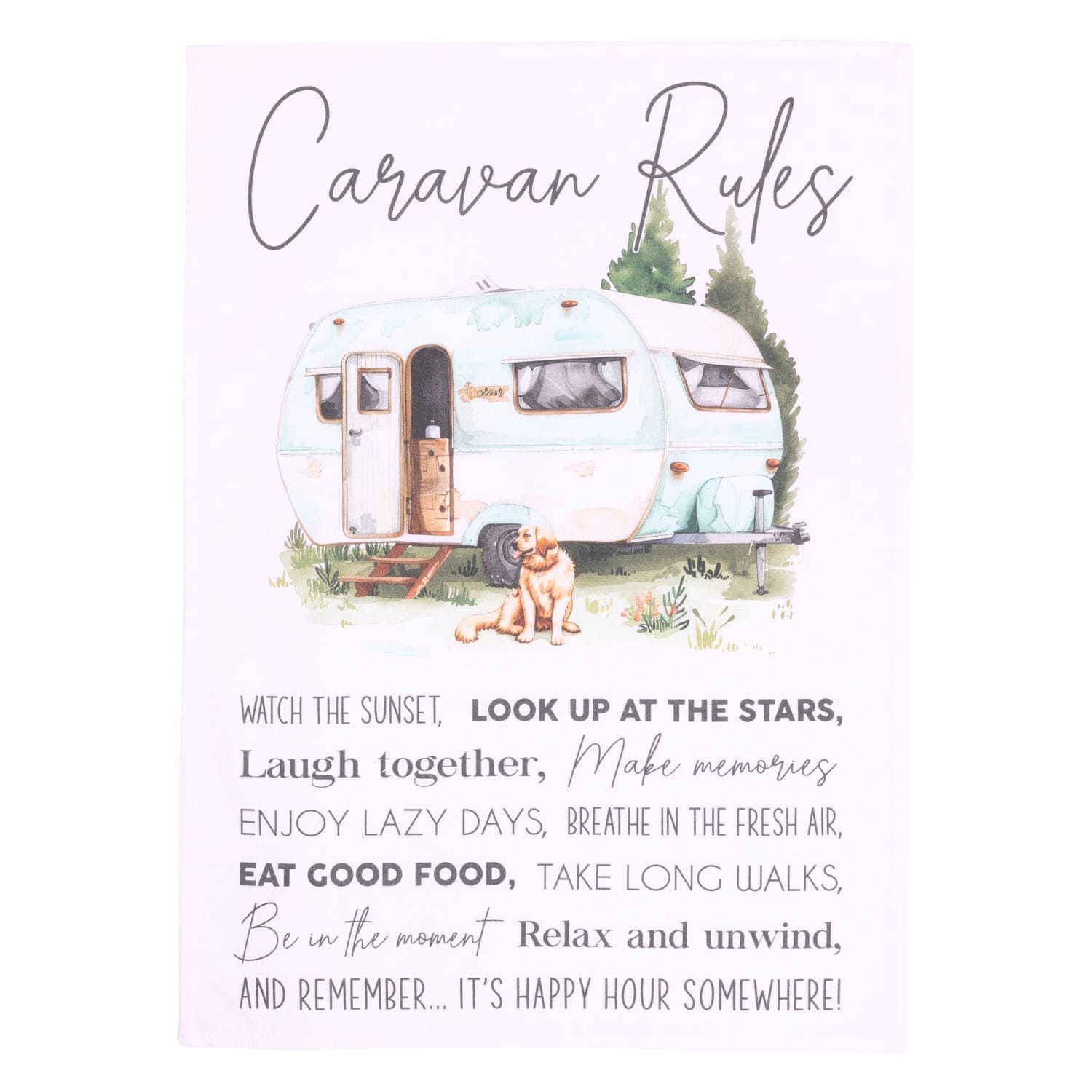 SPLOSH Caravan Tea Towel