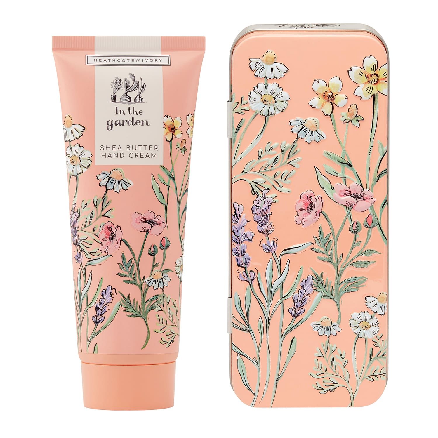 HEATHCOTE &amp; IVORY In The Garden Hand Cream in Embossed Tin – 100ml