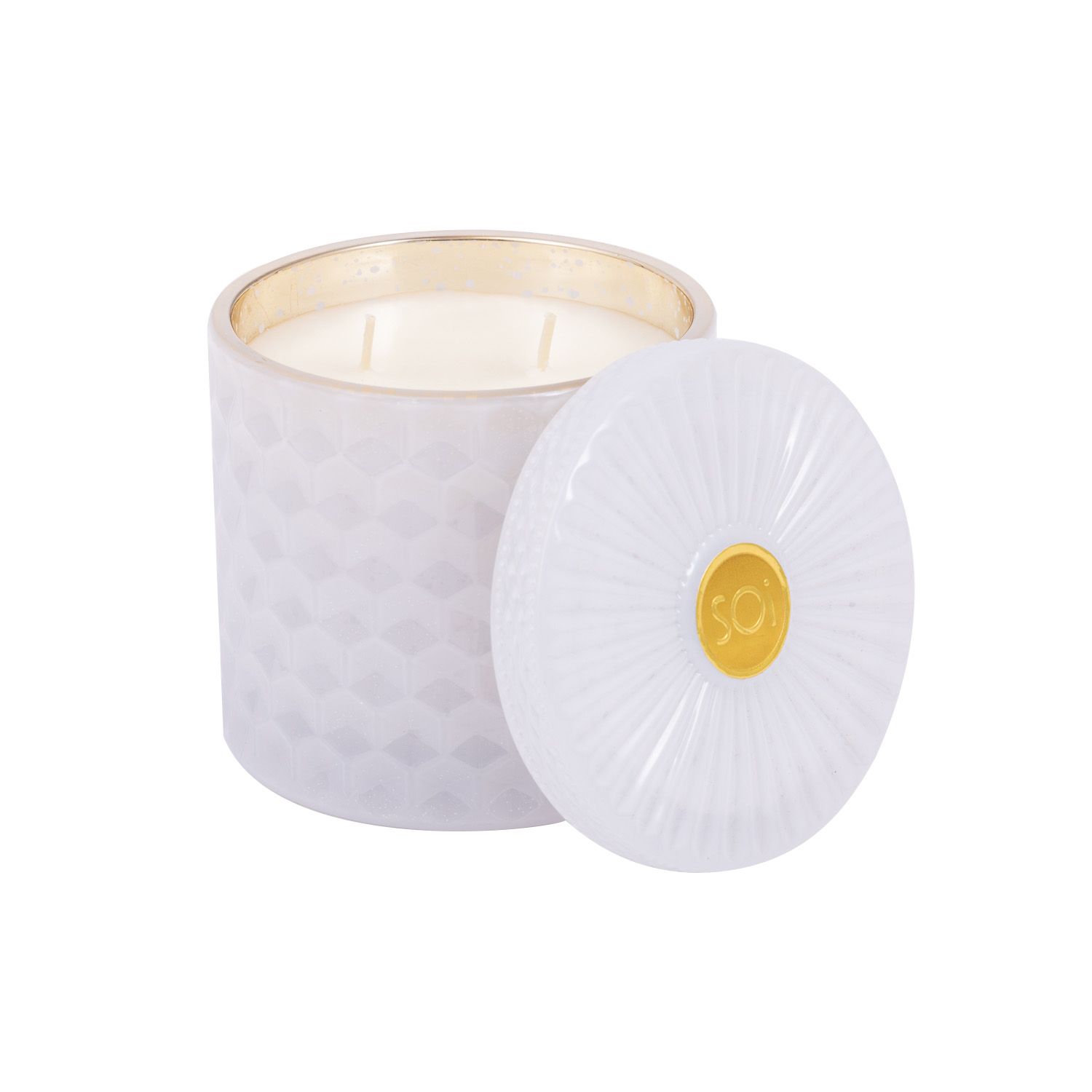 THE SOI CO Winter Wonderland Shimmer Candle – 15oz, Fragrance: Winter Wonderland, Size: 15oz