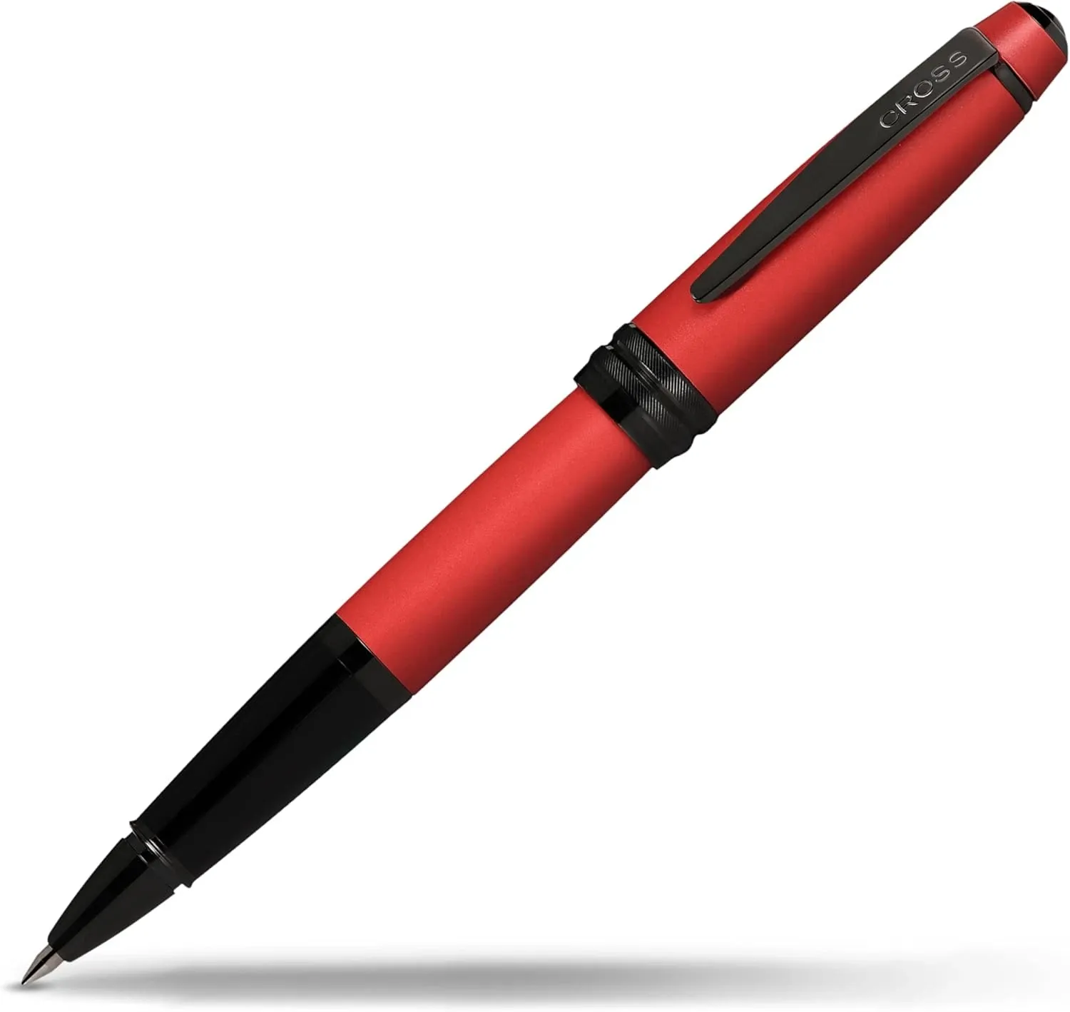 CROSS Bailey™ Matte Red Lacquer with Polished Black PVD appointments Rollerball Pen - DISC