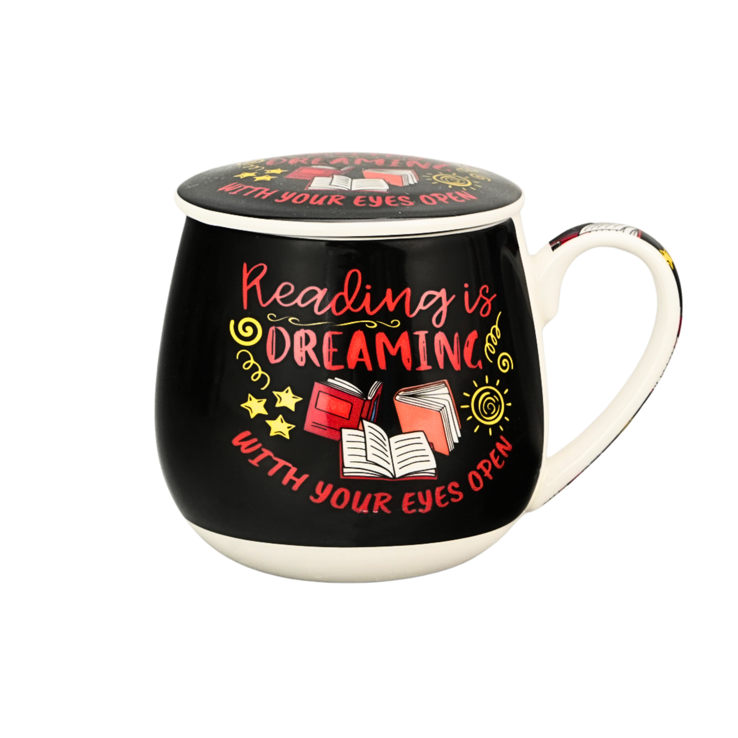 ARTICO Tea Infuser Mug - Reading is Dreaming