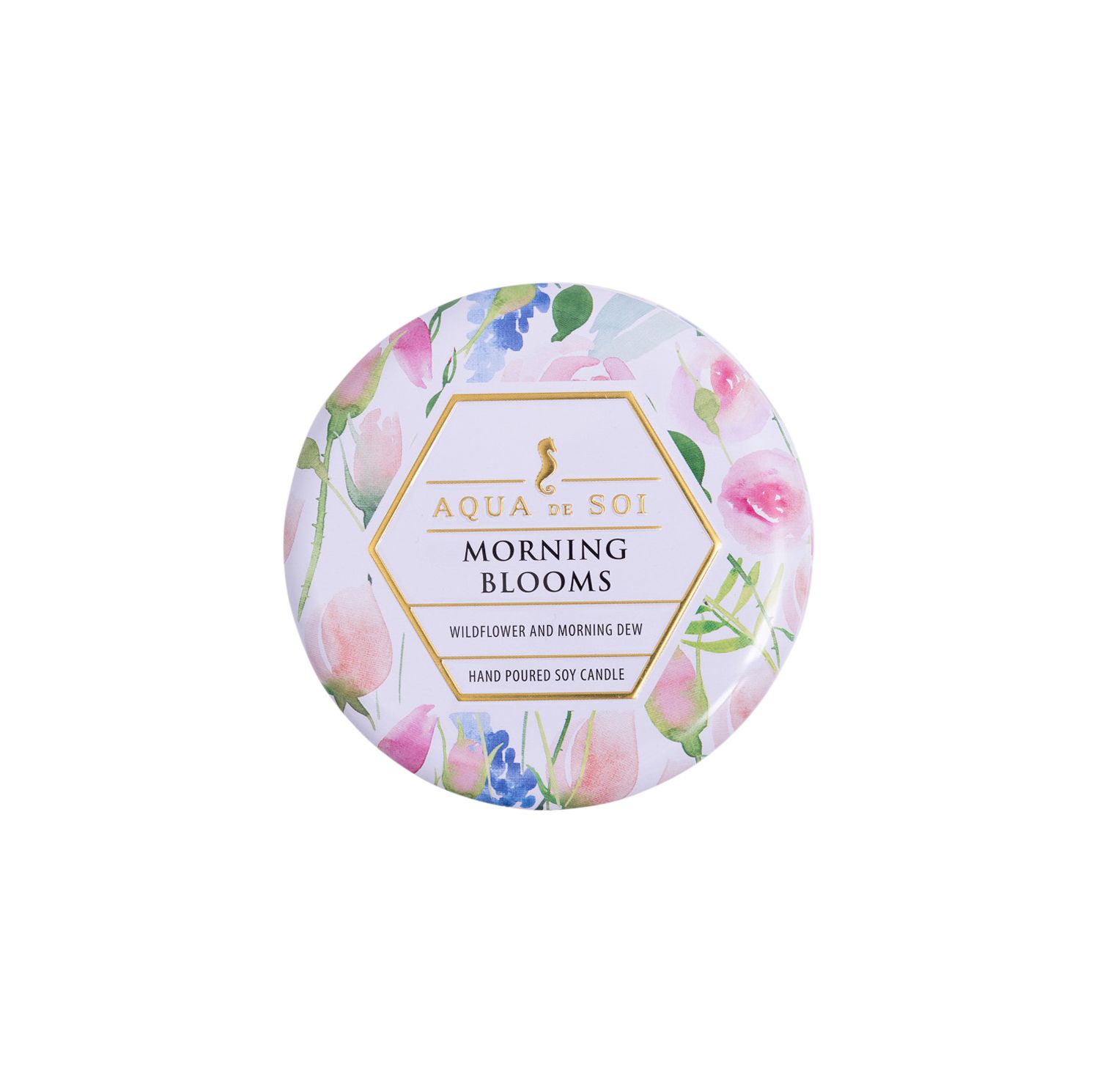THE SOI CO Morning Blooms Decorative Tin Candle – 9oz