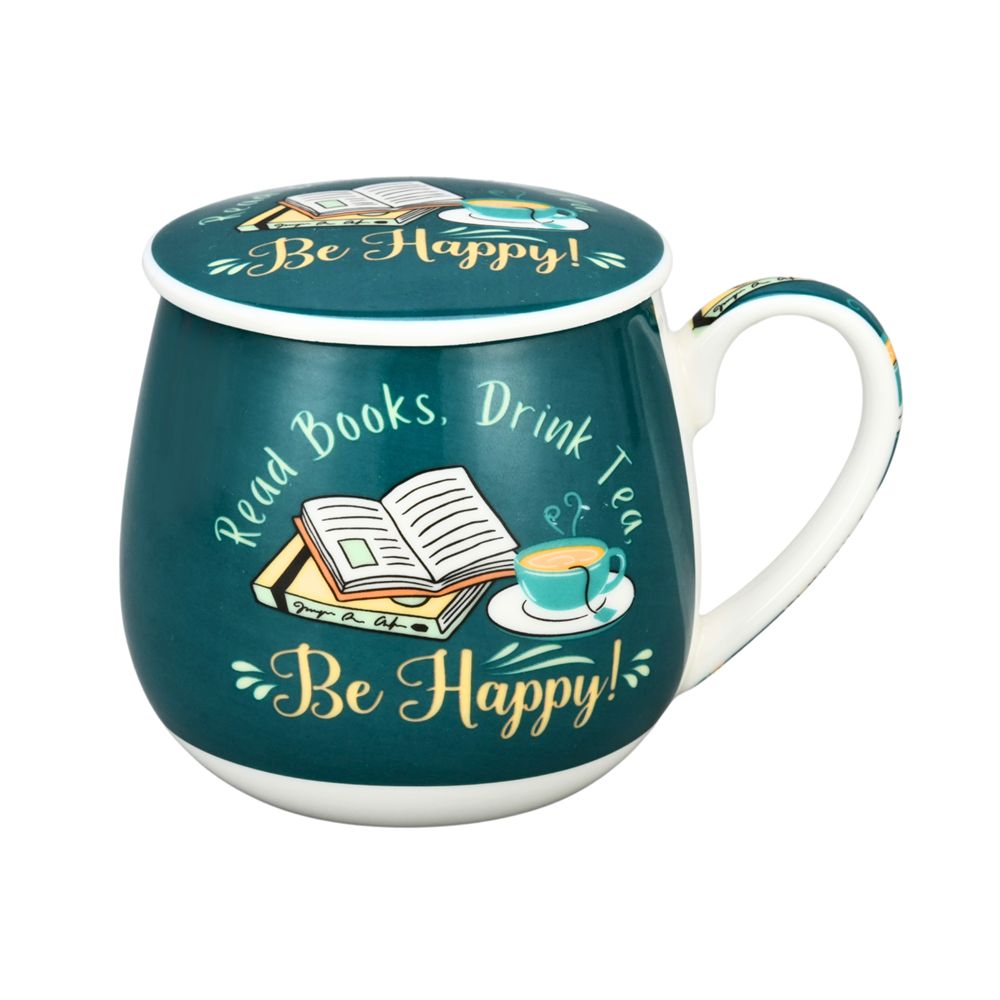 ARTICO Tea Infuser Mug - Read Books Drink Tea