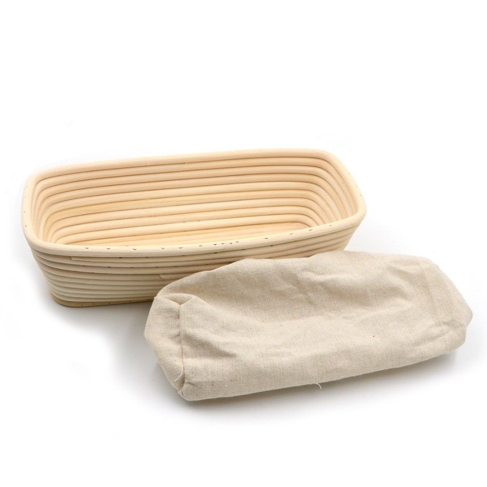 BRUNSWICK BAKERS Rectangular 26cm Banneton with Lining