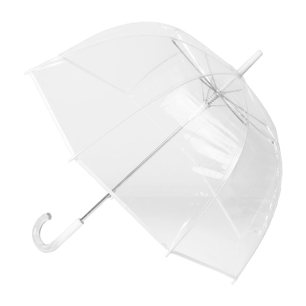 CLIFTON UMBRELLAS Bobbie J Trim Auto Dome - White