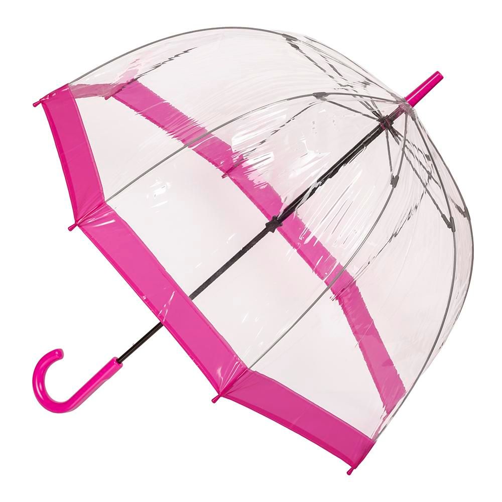 CLIFTON UMBRELLAS Clear Birdcage Bright - Pink