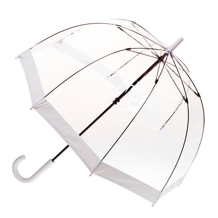 CLIFTON UMBRELLAS Clear Birdcage - White