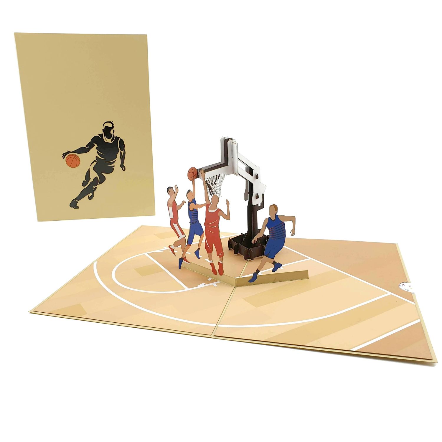 COLOR POP CARDS Basketball Pop Up Greeting Card
