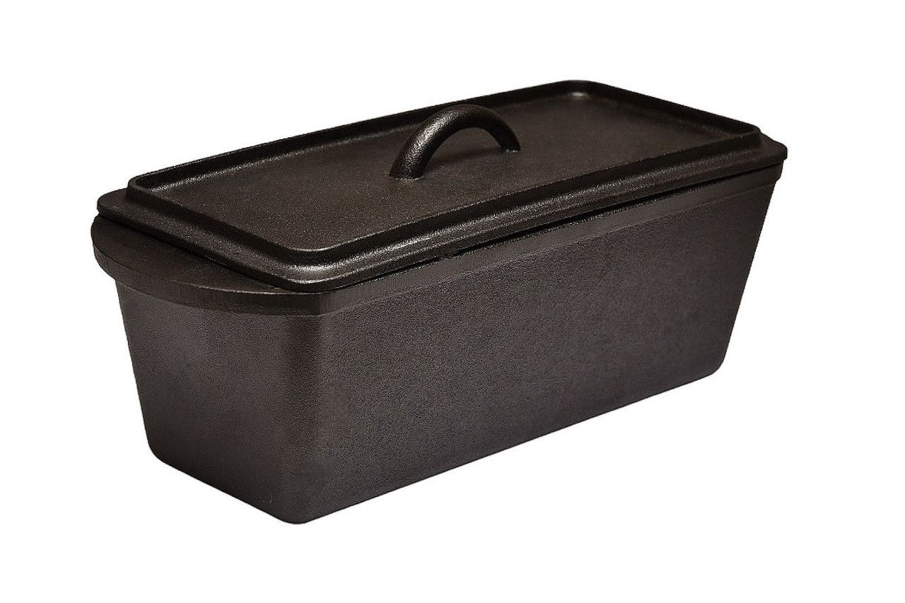 BRUNSWICK BAKERS Pre-seasoned Cast Iron Bread Loaf Baking Pan