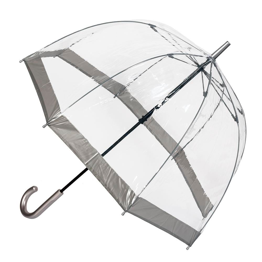 CLIFTON UMBRELLAS Clear Birdcage Bright - Silver