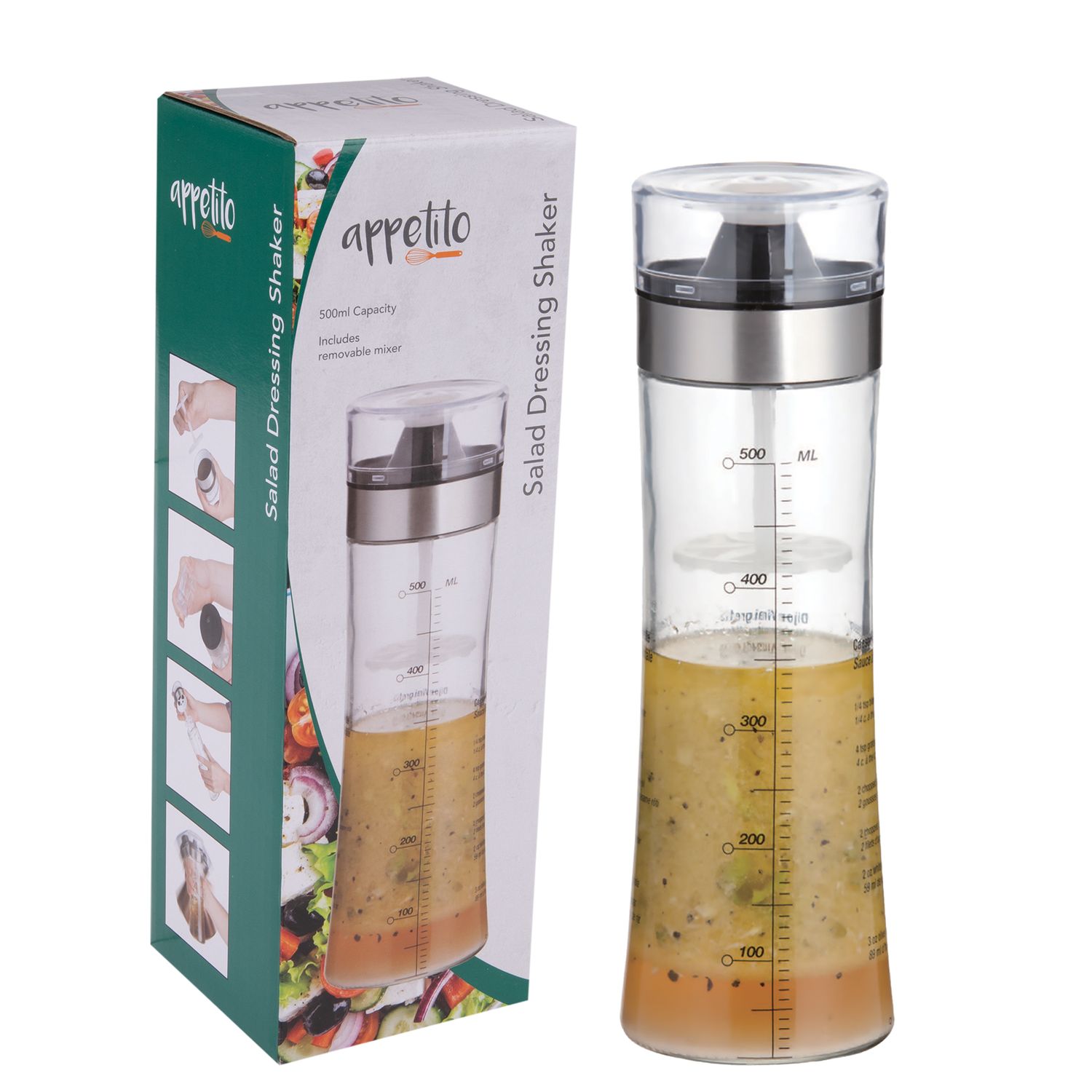 APPETITO Salad Dressing Shaker 500ml