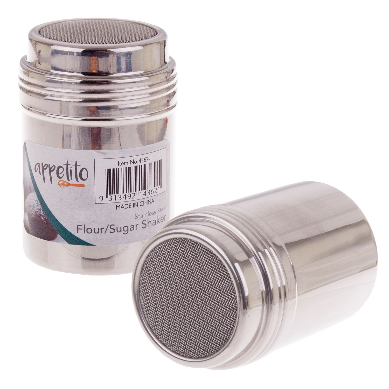 APPETITO Small Stainless Steel Flour/Sugar Shaker
