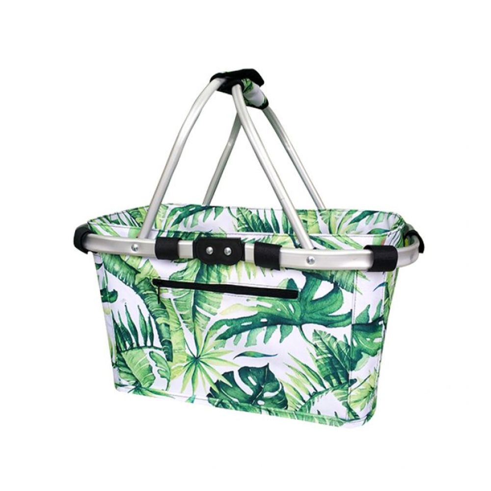 SACHI Two Handle Carry Basket - Jungle Leaf