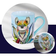BANKSIA RED Koala Mug and Coaster in A Collectable Tin
