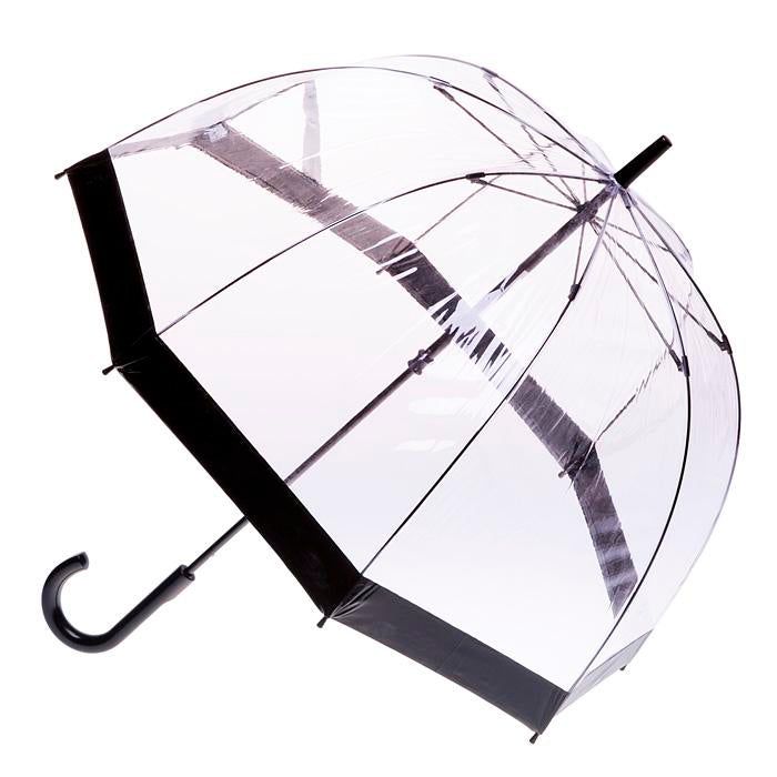 CLIFTON UMBRELLAS Clear Birdcage Black Trim
